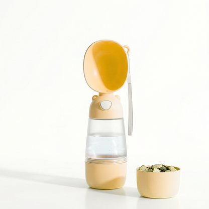 SisiPets™ AquaGo – Butelka Turystyczna z Miseczką 2w1