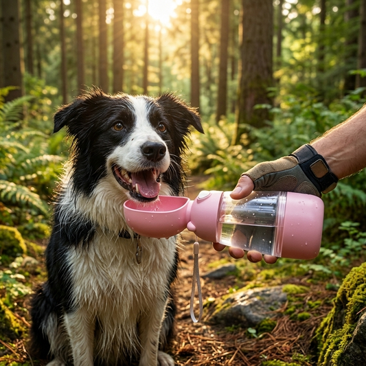 SisiPets™ AquaGo – Butelka Turystyczna z Miseczką 2w1